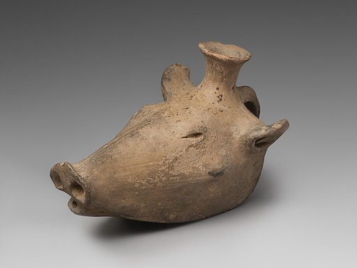 Rhyton in the shape of a boar head