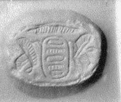 Stamp seal (scaraboid) with cartouche