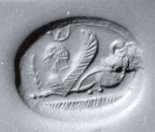 Stamp seal (scaraboid) with monster