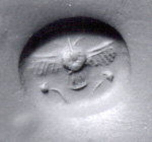 Stamp seal (scaraboid) with divine symbol