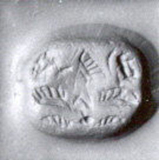 Stamp seal (scarab) with divine being