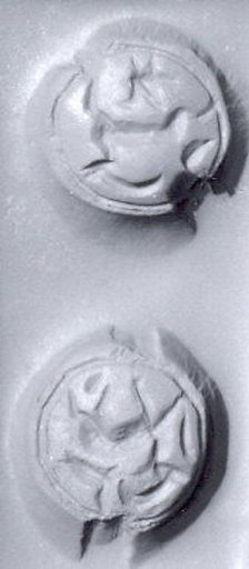 Stamp seal (bifacial scaraboid) with animals