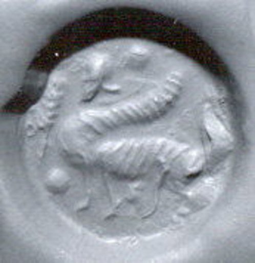 Stamp seal (scaraboid) with monster