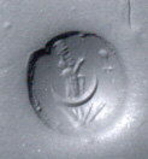 Stamp seal (conoid) with deity