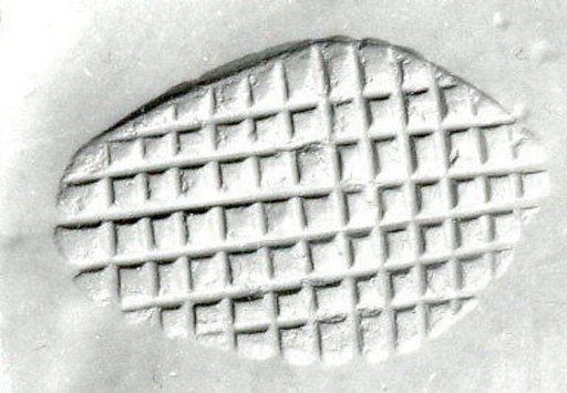 Loop-handled conical (?) stamping device