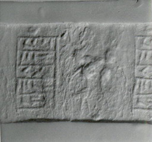 Cylinder seal with monsters or animals