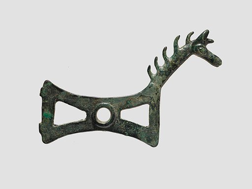 Horse bit cheekpiece in form of a horse