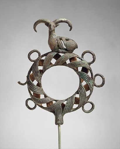Standard surmounted by a ram