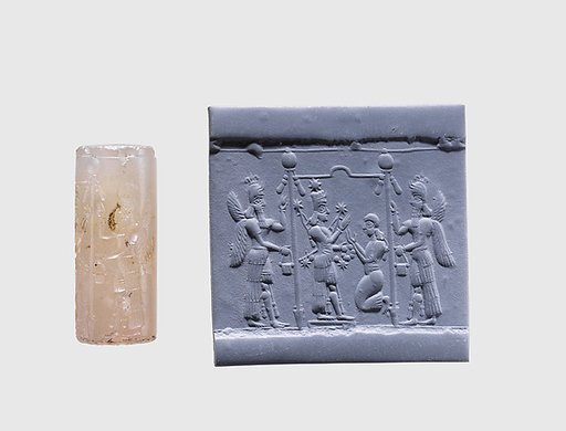 Cylinder seal with cultic scene