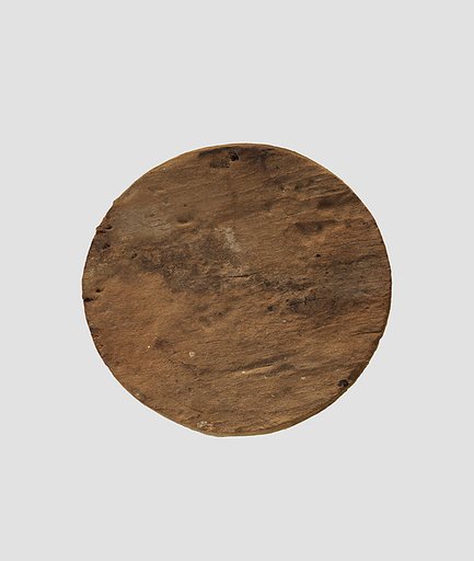 Wooden disc (part of a horn drinking cup)