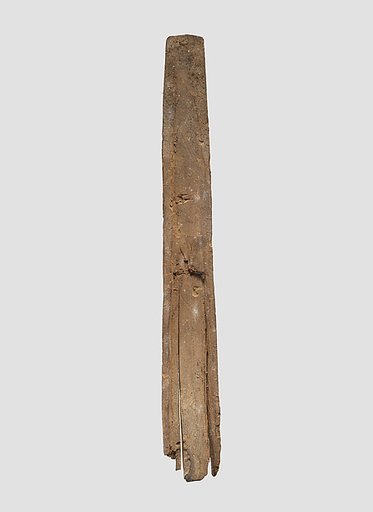 Body of a wooden knife sheath