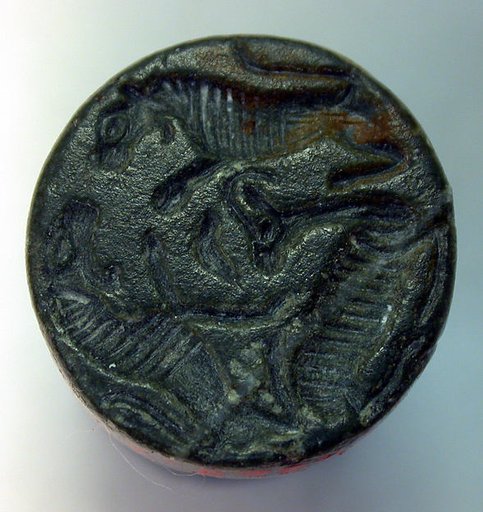 Stalk-handled stamp seal