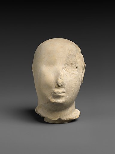 Fragmentary head of a worshiper