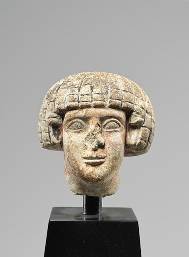 Head of a Man with a Round Wig