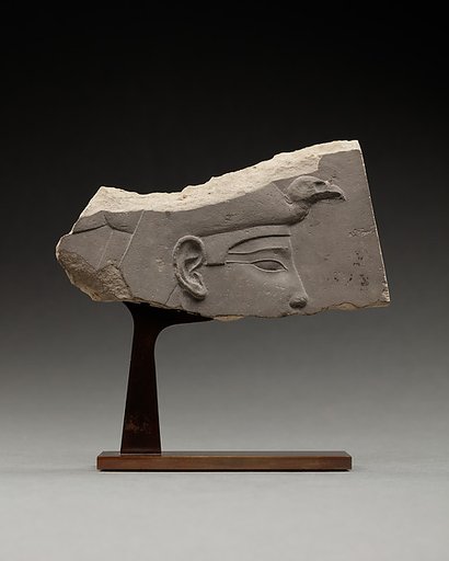 Relief Plaque with head of a goddess or a queen