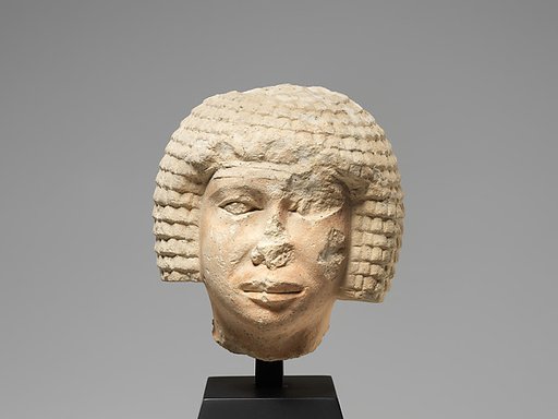 Male Head with a Short Wig, Possibly Pehenptah