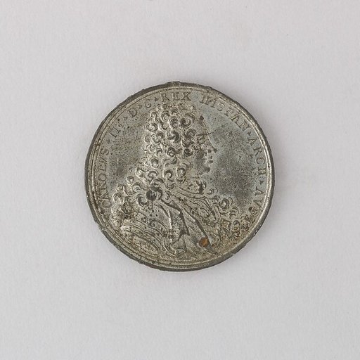 Medal Commorating Barcelona Relieved, 1706, Showing Charles, Archduke of Austria