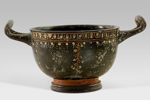 Terracotta skyphos