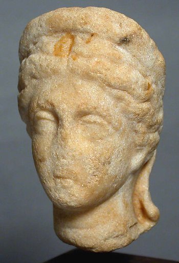 Marble head of a woman