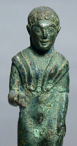 Bronze statuette of a kore