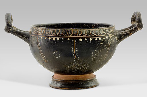 Terracotta skyphos