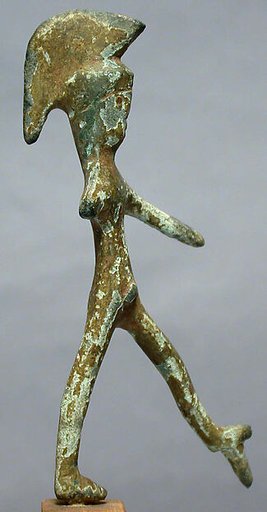 Bronze statuette of a warrior