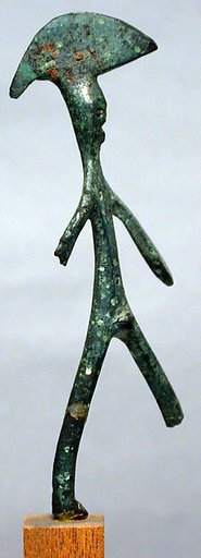 Bronze statuette of a warrior