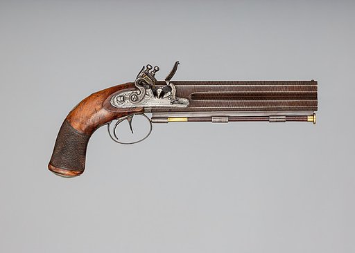 Over-and-Under Flintlock Pistol