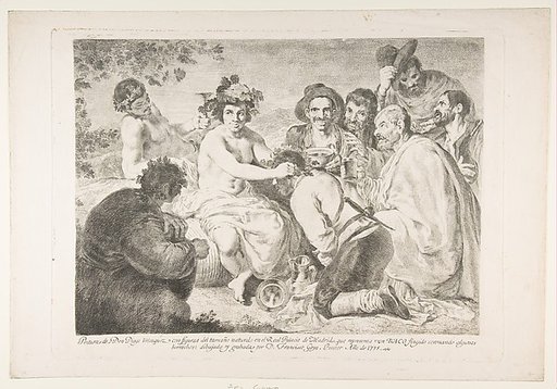 A False Bacchus Crowning Drunkards