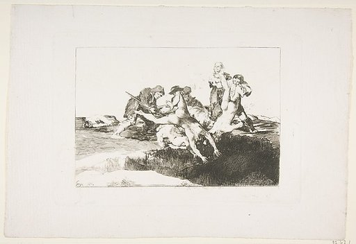 Plate 27 from "The Disasters of War" (Los Desastres de la Guerra): 'Charity' (Caridad)