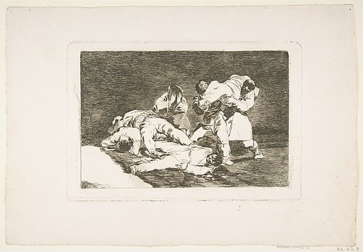 Plate 21 from "The Disasters of War" (Los Desastres de la Guerra): 'It will be the same' (Será lo mismo)