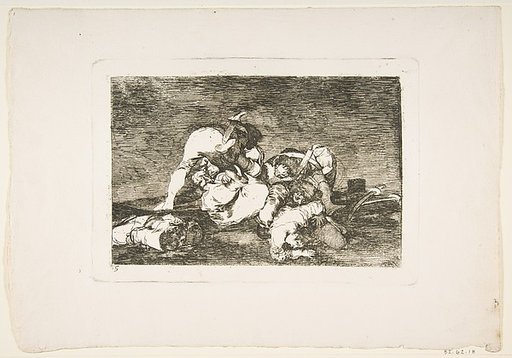 Plate 10 from "The Disasters of War" (Los Desastres de la Guerra): 'Nor do these' (Tampoco)