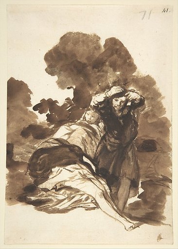 Figures waking from sleep (?); page 71 from the "Images of Spain" Album (F)