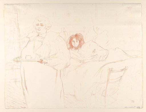 Serving Breakfast (Madame Baron and Mademoiselle Popo), from "Elles"
