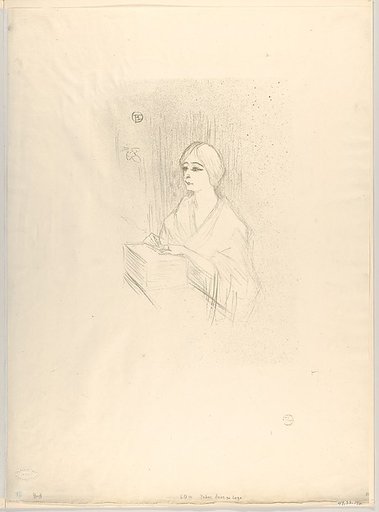 Léonie Yahne in her dressing room, in L'Age Difficile