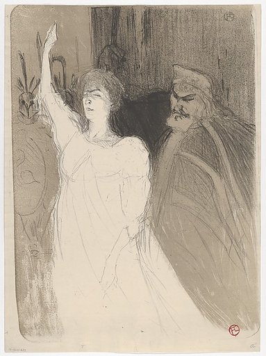 Bartet and Mounet-Sully, in Antigone
