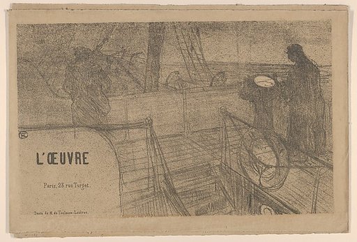 Announcement for the Théâtre de L'Oeuvre