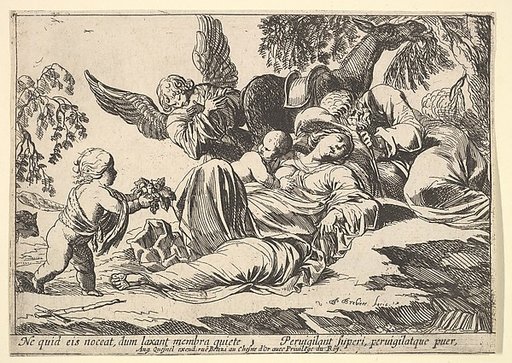 Angels Giving Fruit to the Sleeping Holy Family, from "Episodes from the New Testament"