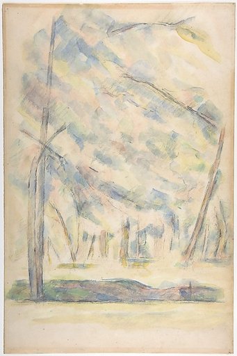 Landscape (recto); Sketch of rocks(?) (verso)