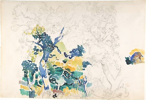 Study for "Underneath the Cork Oaks"