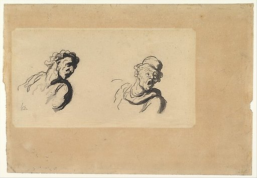 Two Male Heads