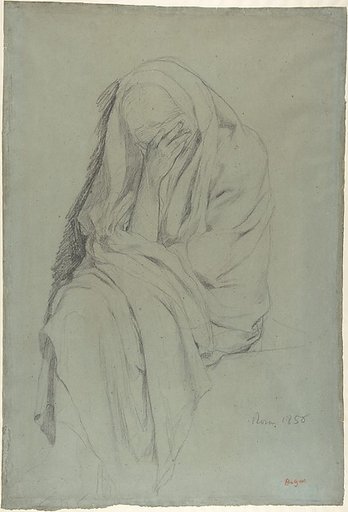 Study for Vieille Italienne (recto); Drapery Study (verso)