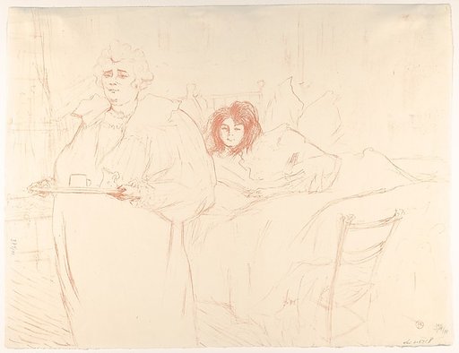 Serving Breakfast (Madame Baron and Mademoiselle Popo), from "Elles"