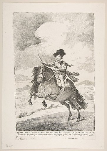 Baltasar Carlos on horseback