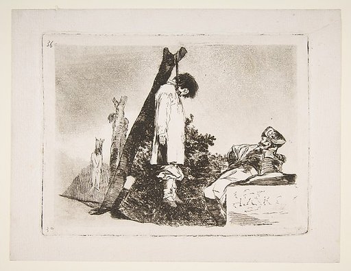 Not [in this case] either (Tampoco), plate 36 from "The Disasters of War" (Los Desastres de La Guerra)