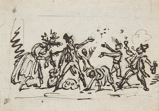 A group of figures
