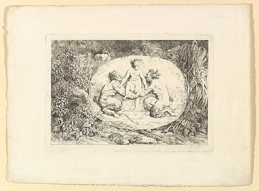 Nymph Supported by Two Satyrs