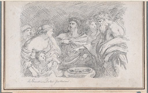 The Infant Moses before Pharaoh, after Giovanni Battista Ruggieri
