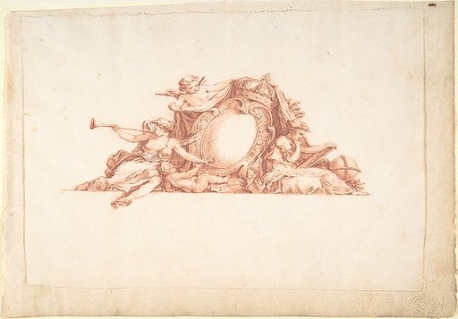 Preparatory Study for Plate 34 in "Maisons de plaisance" Vol. II