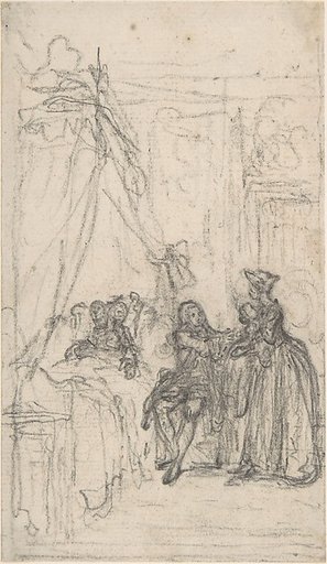 Study for a frontispiece for "Histoire de Miss Jenny"